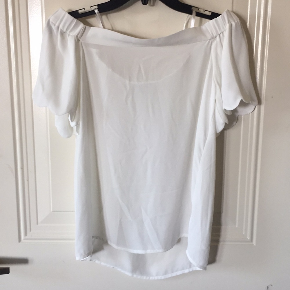White off the shoulder top